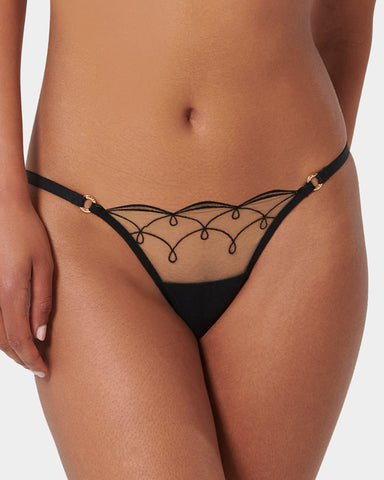 Marceline Slip Nero/Trasparente