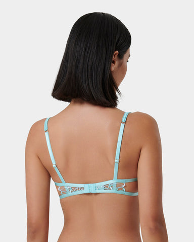 Lilly Reggiseno con Ferretto Turchese/Azzurro/Trasparente