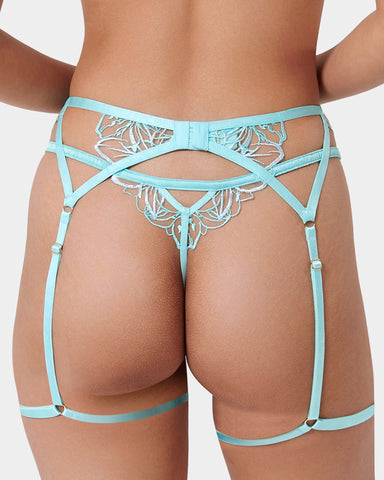 Lilly Harness da Coscia Turchese/Azzurro/Trasparente